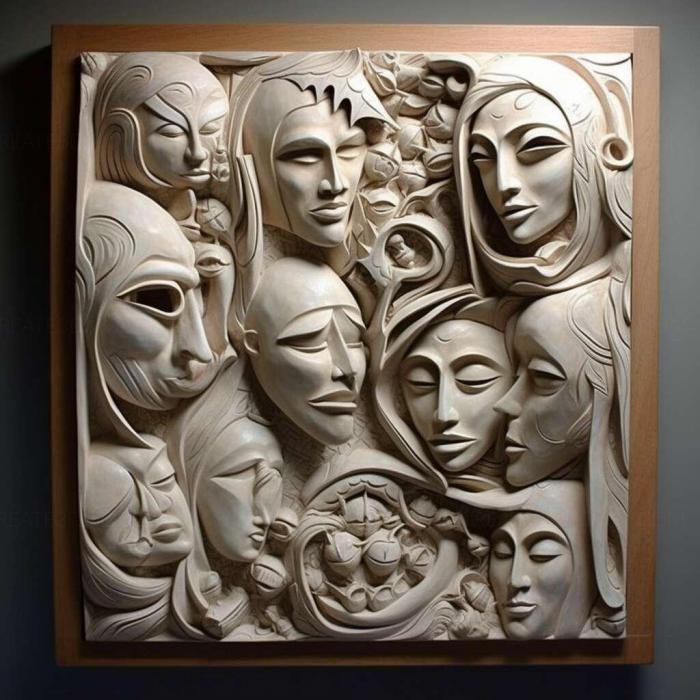 نموذج ثلاثي الأبعاد لآلة CNC 3D Art 